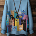 3D Print Womens Crew-Neck Sweatshirt
