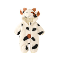 Baby Winter Fleece-lined Thickened Jumpsuit