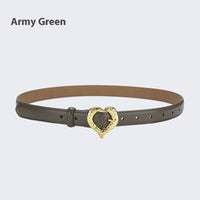 Personalized Love Leather Belt Female Fashion Belt Decoration