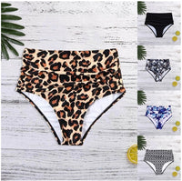 Leopard print swimming shorts