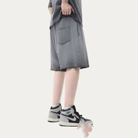 High Street Casual Pants Washed Men's Shorts