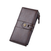 Men's Wallet Pu Long Wallet Retro Hand Phone Bag Buckle
