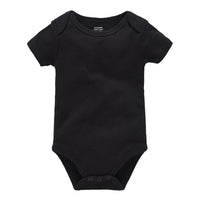 Plain cotton short sleeve newborn clothes