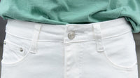 Black slim high waist cropped pants