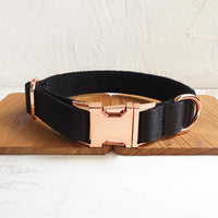Black dog collar
