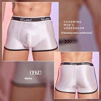 Fashion Men's Hot Shiny Silky Breathable Boxers