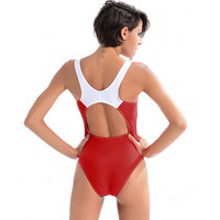 Triangle one piece swimsuit female