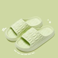 Leaf Texture Design Slippers For Women Men Summer Indoor Household Non-slip Anti-odor Bathing Slippers House Shoes Couple