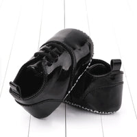 Non-slip rubber sole PU leather shoe laces