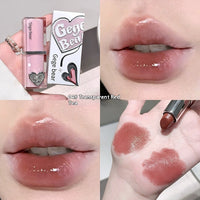 Crystal Transparent Runcai Sandwich Lipstick Glossy Mirror