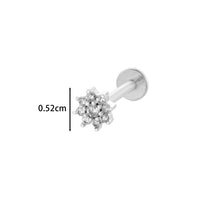 Stainless Steel Internal Thread Flat Bottom Rod Labret