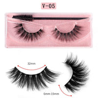 Long Natural Eyelashes With Plastic Cotton Thread