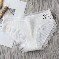 Breathable mid-rise girls briefs