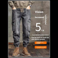 American Retro Ankle-tied Jeans Men