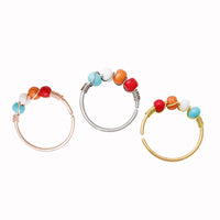 Stainless Steel String Beads Winding Nose Ring Human Body Piercing Accessories
