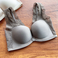 Front Buckle Push Up Breast Holding Seamless Comfort Women's Underwear