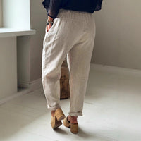 Plus-size Womens Casual Pants With Wrinkle-resistant Treatment