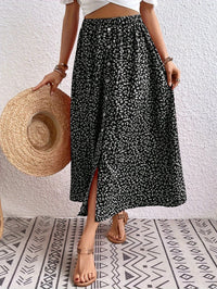 European And American Printed Breasted Self-tie Summer Pastoral A- Line Skirt Advanced Skirt
