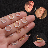 Zircon U-shaped Personality Cartilage Piercing Earrings