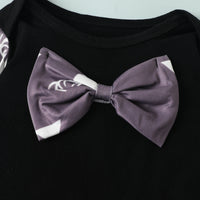 Baby Bowknot Romper Printed Trousers