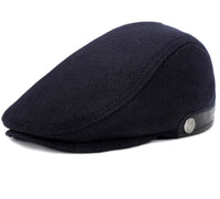 Woolen Beret Herringbone Pattern Adjustable