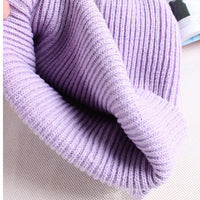 Smiley lady in knitted hat