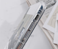 Transparent shatter-resistant mobile phone case