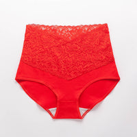 Sexy Transparent Lace Cotton Underwear Women's Buttocks Without Trace