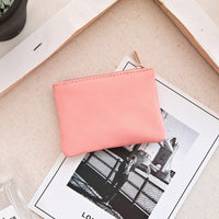 new small sheepskin leather purse wallet bank card set mini small coin pouch to fight a lot of supply