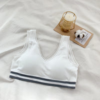 Seamless V-neck Yoga Sports Bra