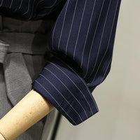 Niche Vintage Striped Women's Shirt