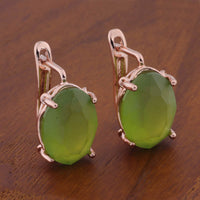 Romantic Retro 1014 Oval European And American Ear Clip