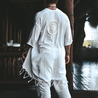 Fashion Personality Summer Men's Linen Fake Cardigan