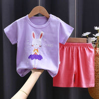 Children's Short-sleeved Suit Boys' Cotton T-shirt