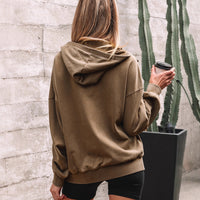 Loose Casual Style Large Pocket Patchwork Sweatshirt