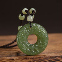 Hetian Jade Double-Sided Pi Xiu Safety-Button Pendant