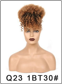 lady Africa fake fluffy hair bud bangs + hair pack