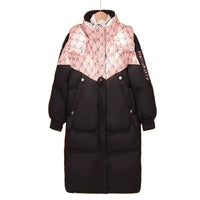Mid-length Quilted Parka Fashionable Warm Hooded Women's Coat