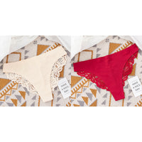 Lace Ice Silk Panties Pure Cotton Crotch Fun Low Waist