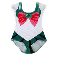 Digital Printed Sleeved One Piece Swimsuit
