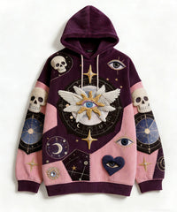 Fashion Casual Printed Polyester Sweater