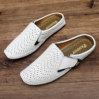 Muller Shoes Hole Low-top Cowhide Surface Slip-on