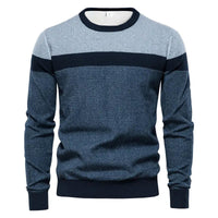 Men's Same 3d Printing Youth Striped Pullover Bottoming Shirt