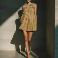 New Stylish High-neck Backless Mini Skirt
