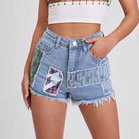 Mid-rise Denim Shorts For Women Casual And Versatile