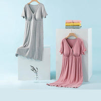Breastfeeding Dress Thin Breastfeeding Modal Pajamas Pregnant Women