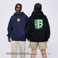 Fashion Printing Velvet Padded Hooded Sweatshirt