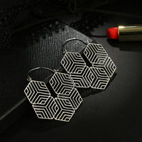 Simple Wisps Of Irregular Geometric Rhombus Alloy Earrings Earrings