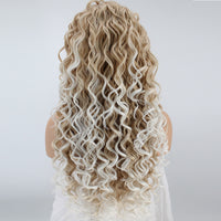 Female Small Volume Chemical Fiber Hair Front Lace Wig Headgear