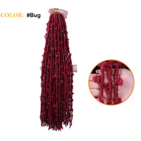 African Butterfly Curve Chemical Fiber Crochet Dirty Braid Wig